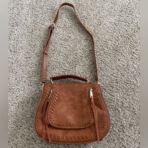 Brown leather purse